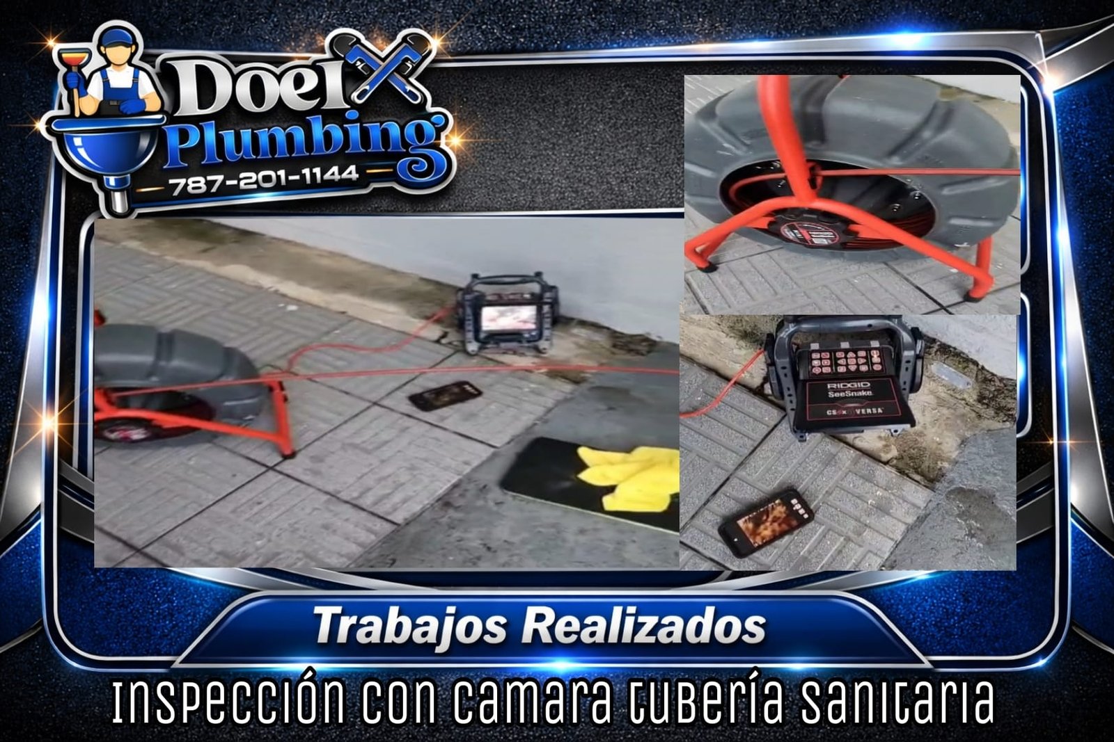 Inspeccion con camara tuberia sanitaria