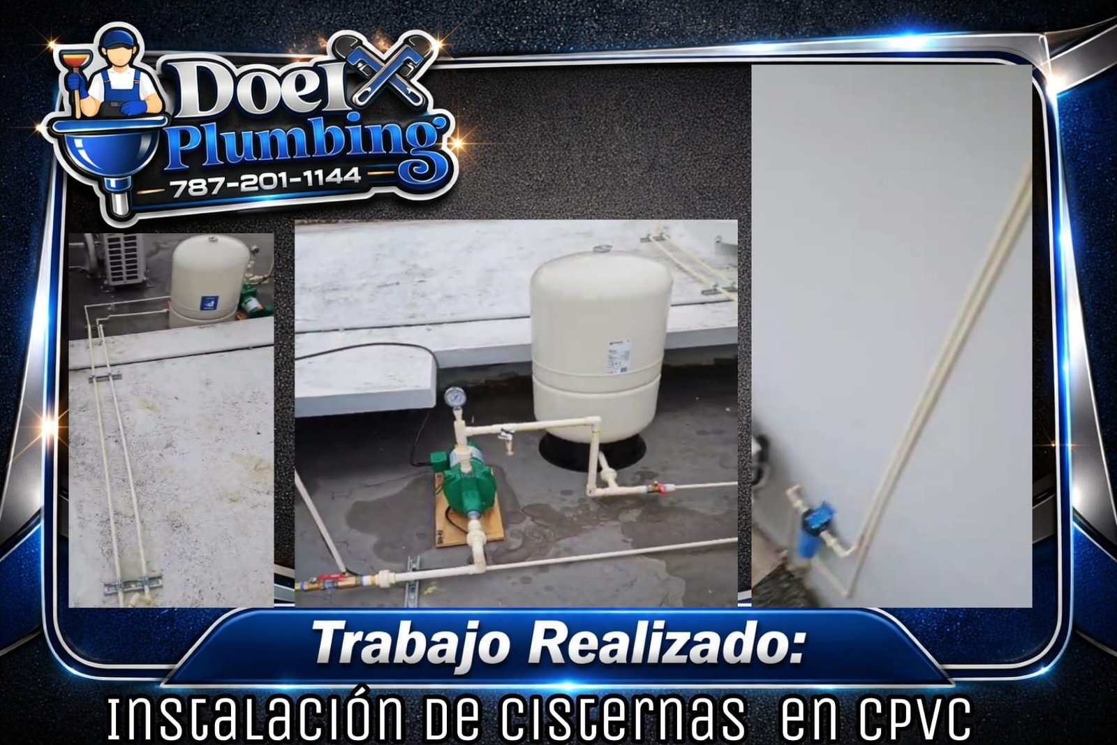 Instalacion de cisterna en pvc